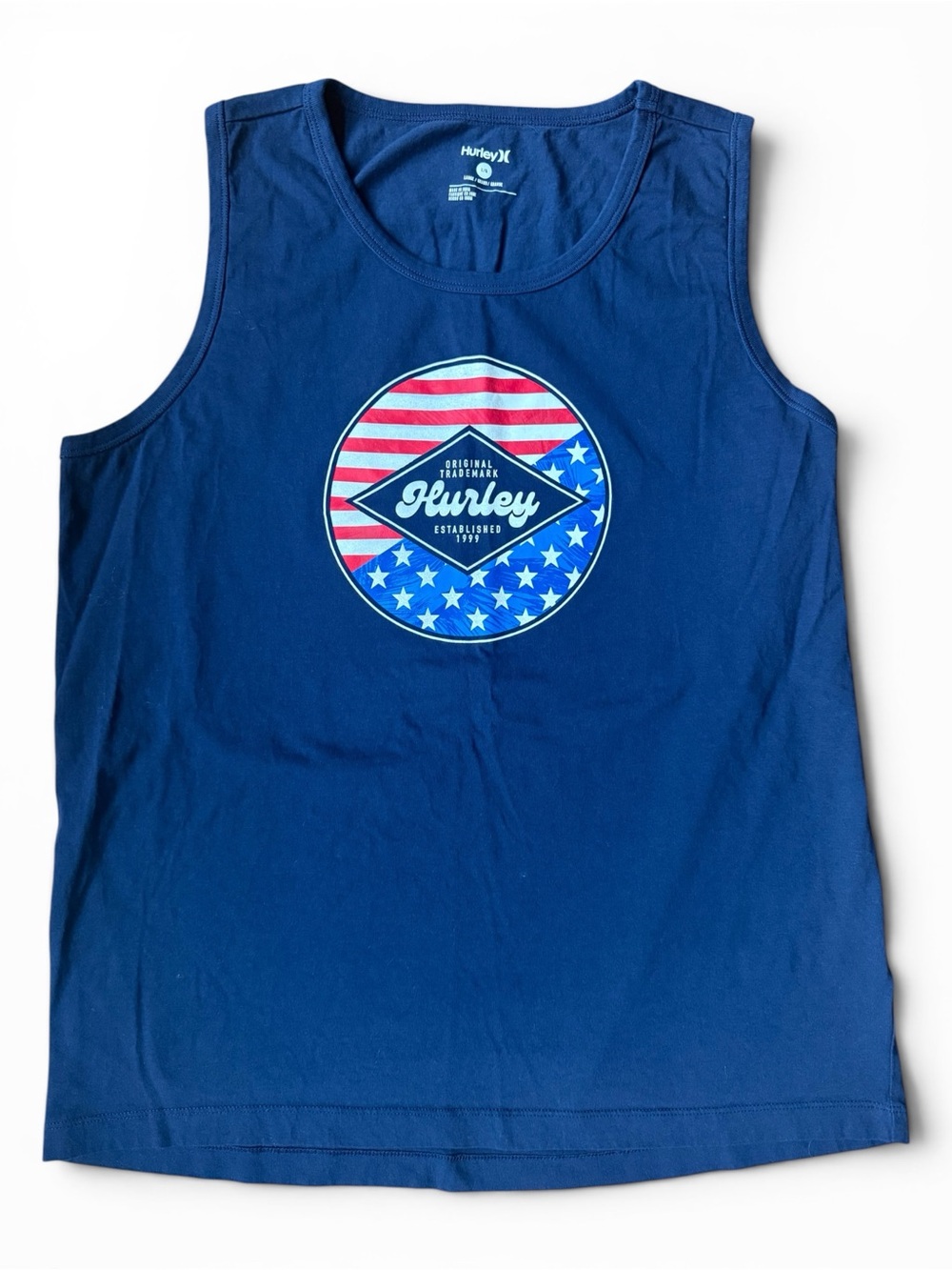 Hurley - Men’s Navy Blue Patriotic Tank Top - 4th of July